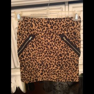 Leopard skirt